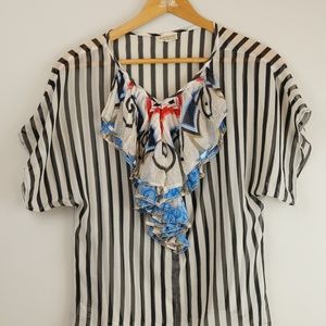 Vintage Versace 100% silk blouse